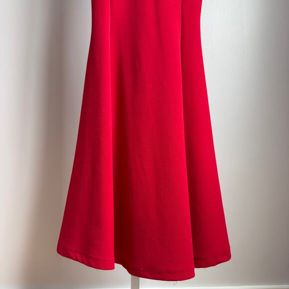 Windsor sz S red backless mermaid gown dress - Picture 3 of 8